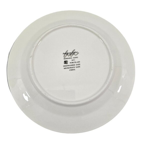 American Atelier At Home Morning Song Bird Salad Luncheon Plates – Set of 3 - Picture 8 of 16